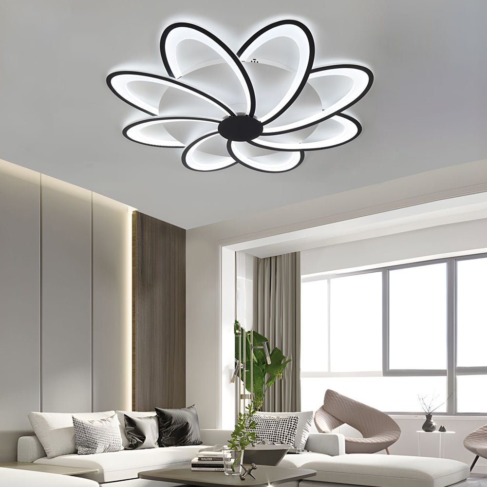 Modern Petal Flush Mount Light - Acrylic LED Flower Ceiling Lamp