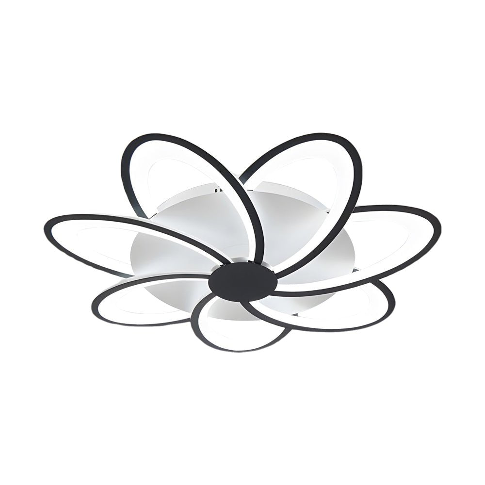 Modern Petal Flush Mount Light - Acrylic LED Flower Ceiling Lamp