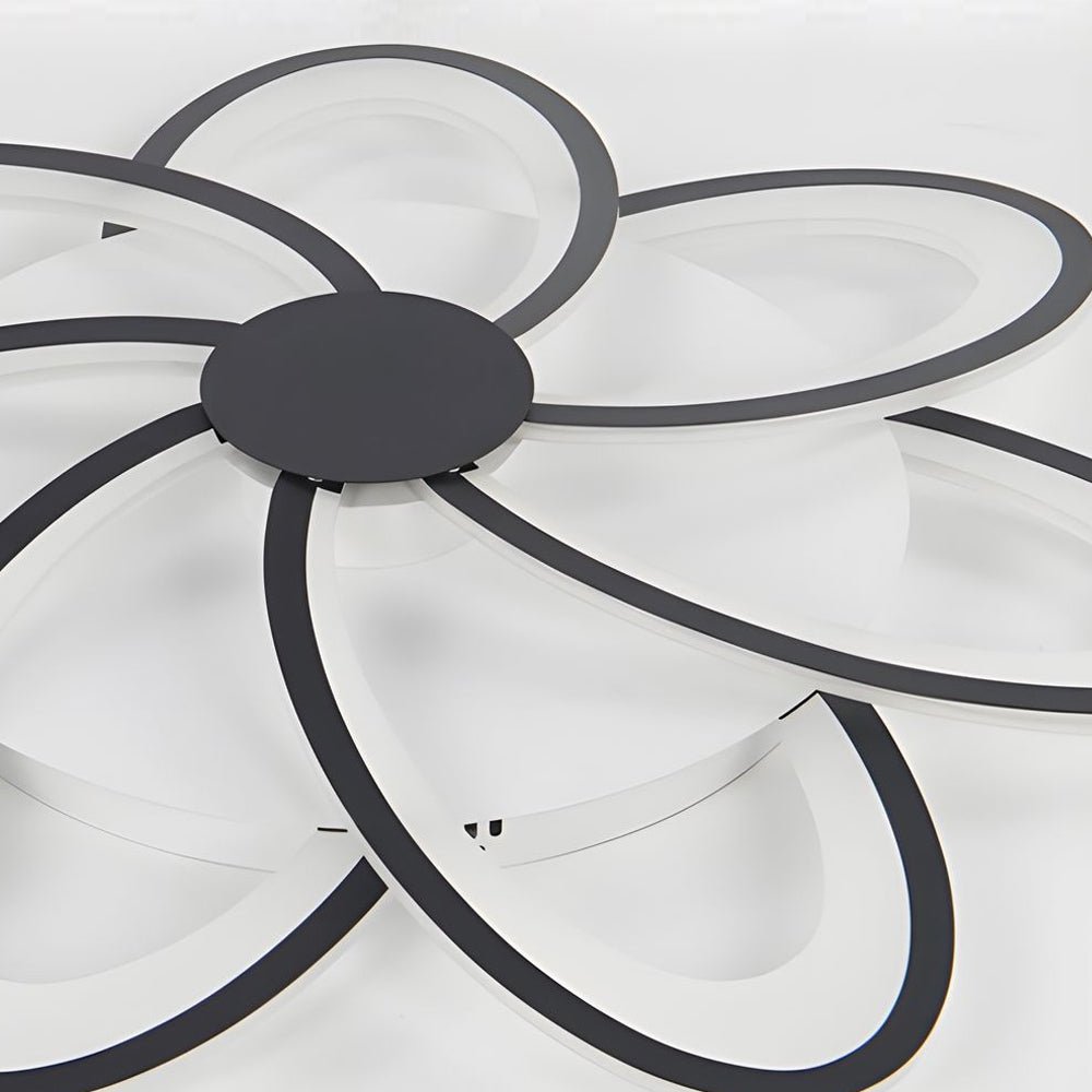 Modern Petal Flush Mount Light - Acrylic LED Flower Ceiling Lamp