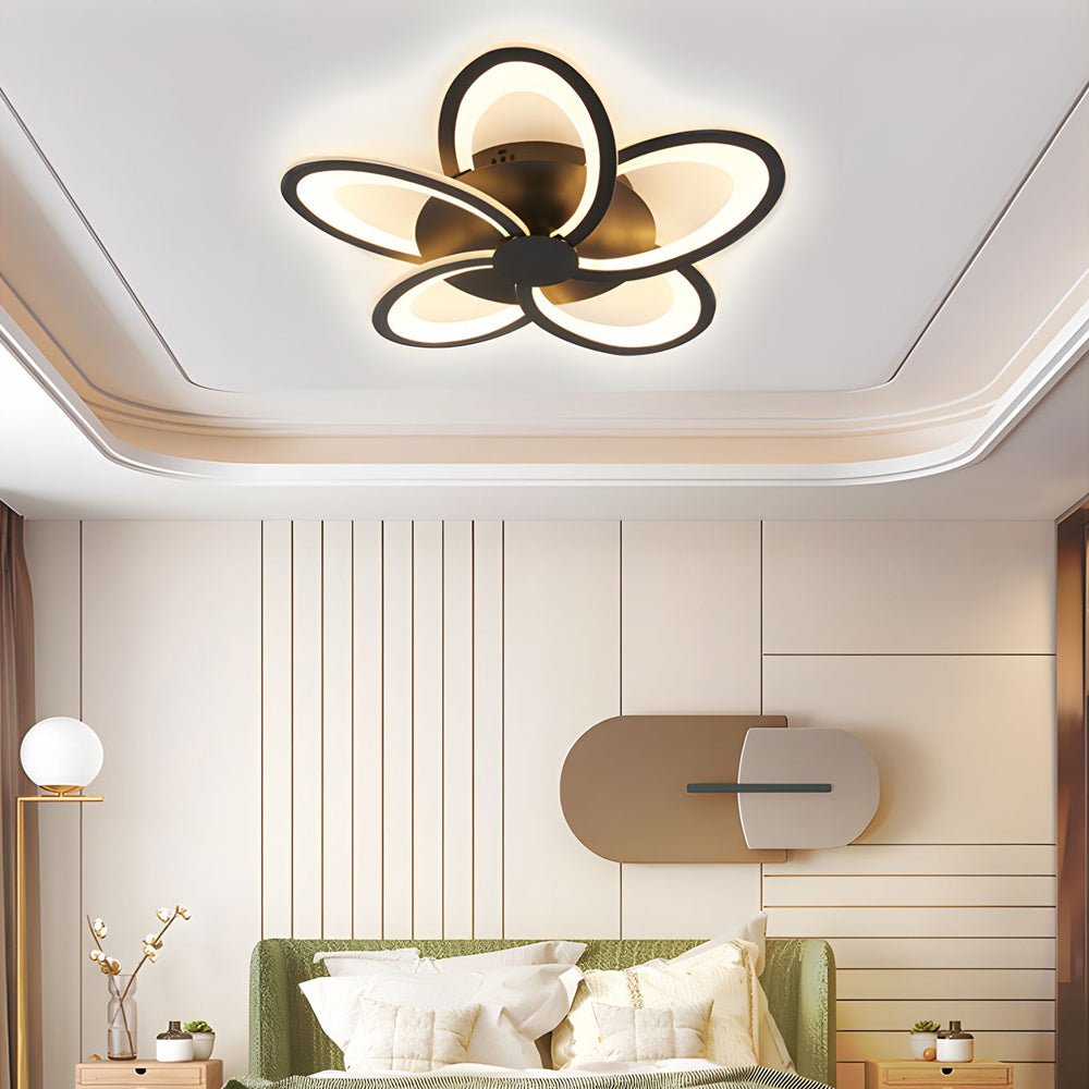 Modern Petal Flush Mount Light - Acrylic LED Flower Ceiling Lamp