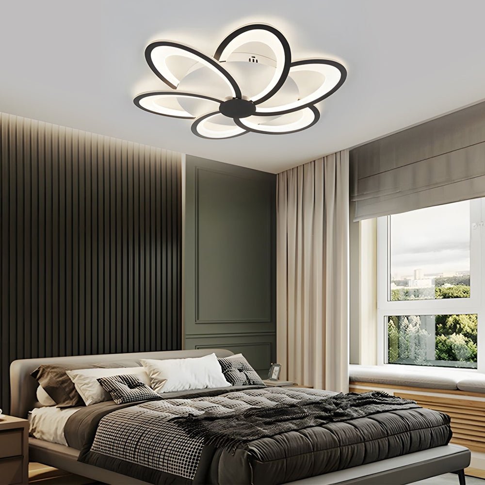 Modern Petal Flush Mount Light - Acrylic LED Flower Ceiling Lamp