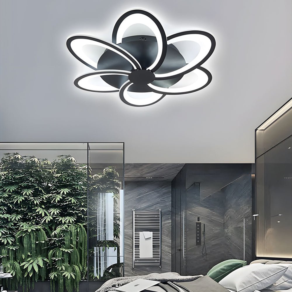 Modern Petal Flush Mount Light - Acrylic LED Flower Ceiling Lamp