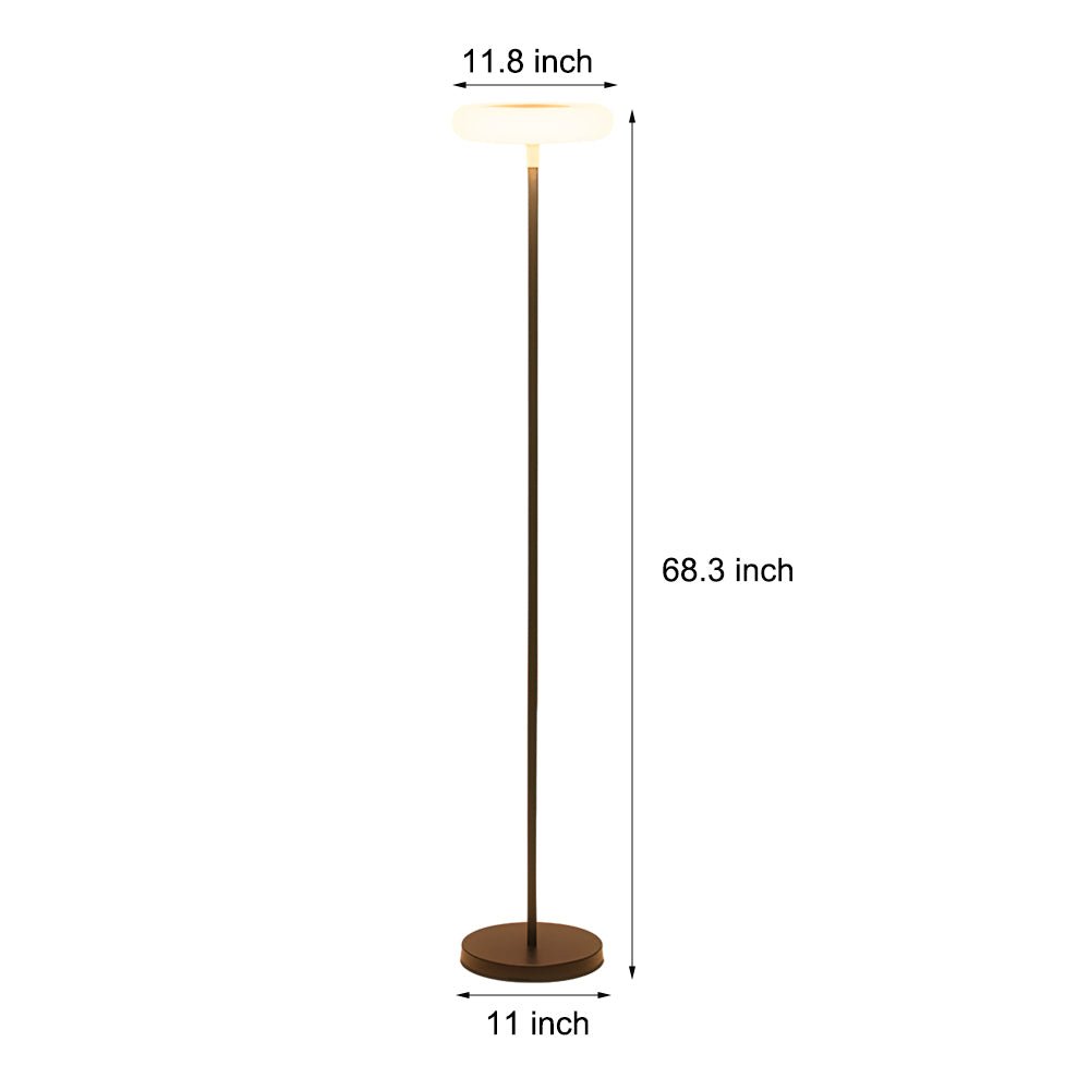 Modern LED Outdoor Floor Lamp with Solar & USB Charging