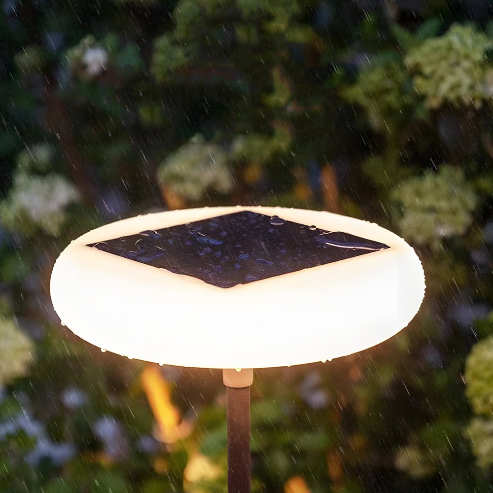 Modern LED Outdoor Floor Lamp with Solar & USB Charging
