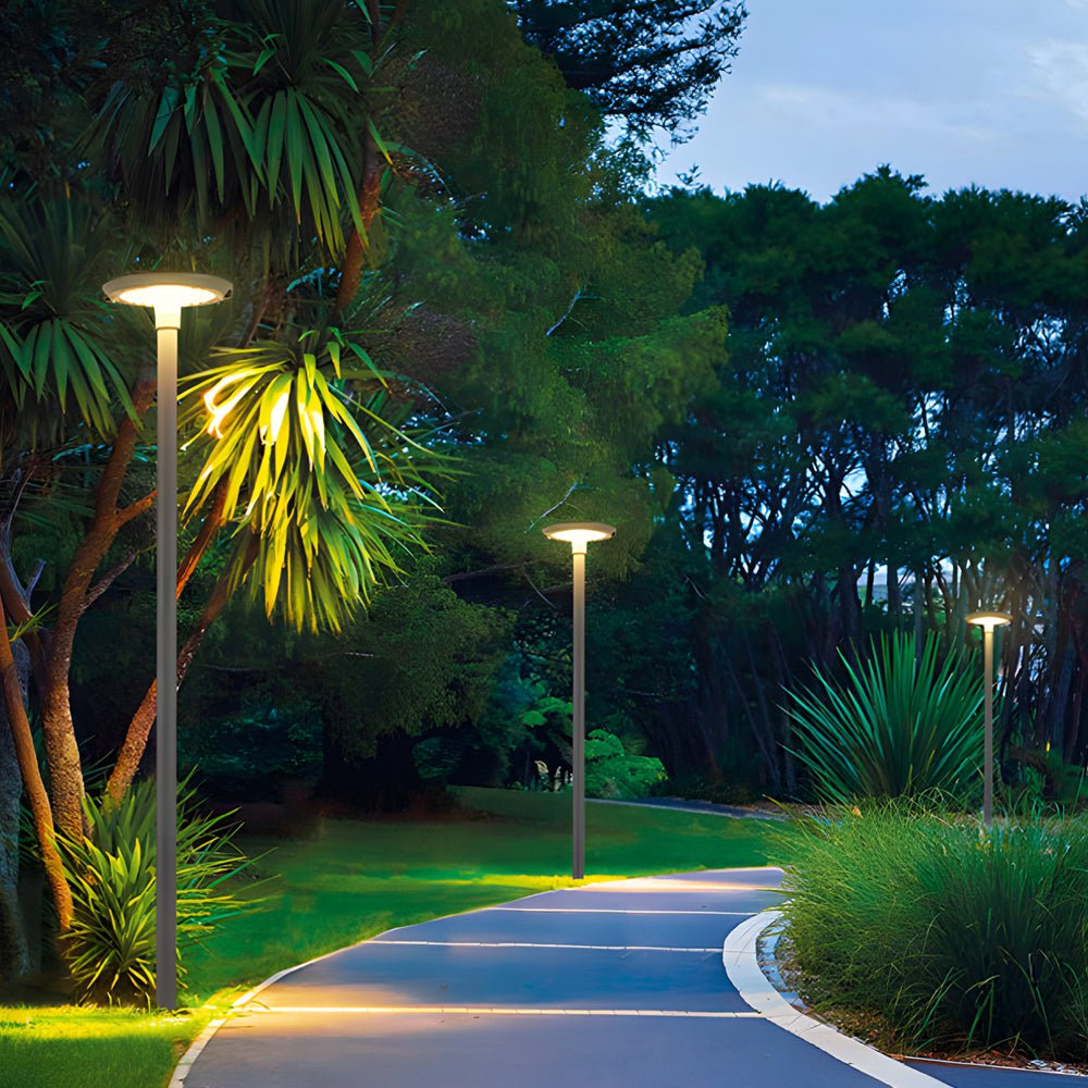 Modern Solar LED Post Light with Dual Motion Sensor