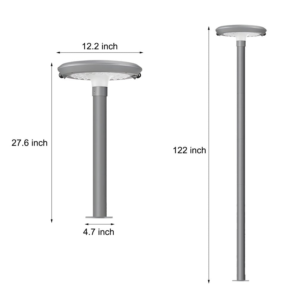 Modern Solar LED Post Light with Dual Motion Sensor