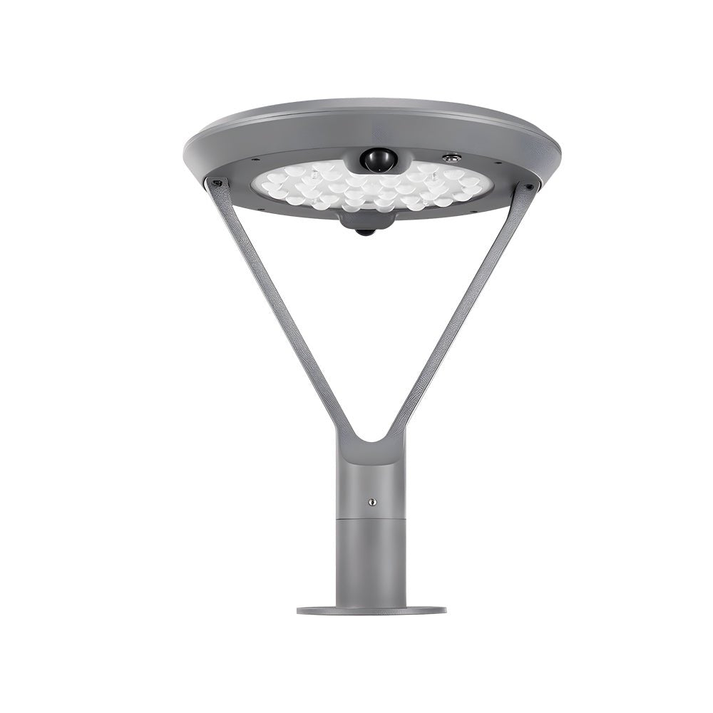 Modern Solar Post Light with Dual Motion Sensor - Outdoor Pillar Lamp