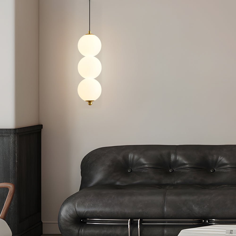 Modern Vertical Ball Pendant Light - Dimmable LED Chandelier