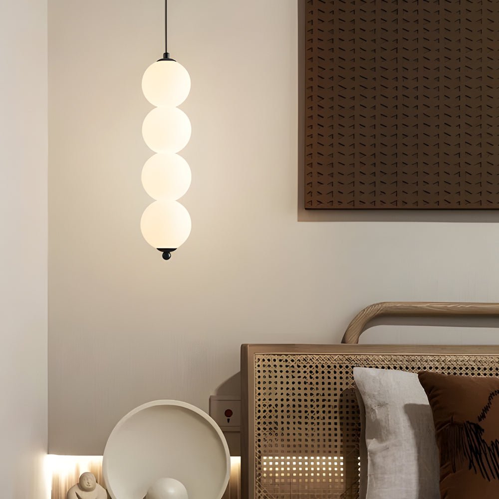 Modern Vertical Ball Pendant Light - Dimmable LED Chandelier