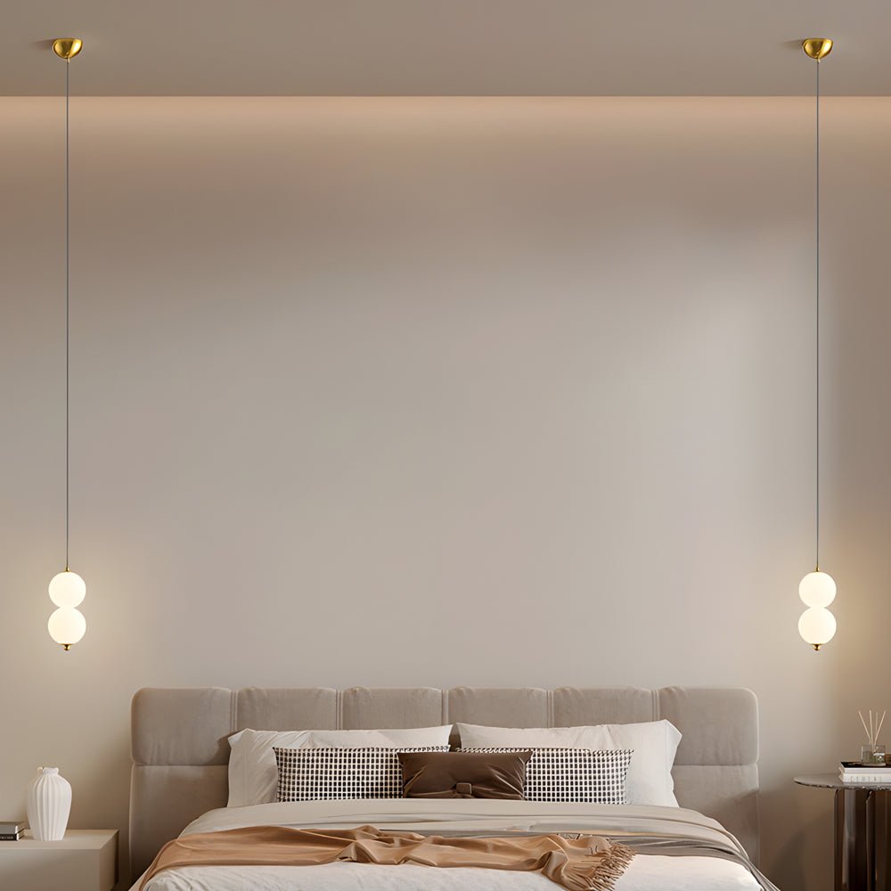 Modern Vertical Ball Pendant Light - Dimmable LED Chandelier