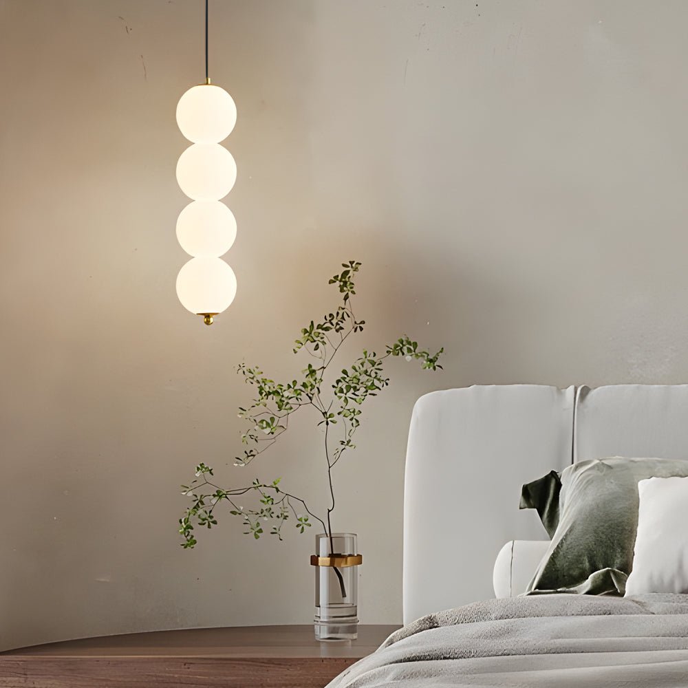 Modern Vertical Ball Pendant Light - Dimmable LED Chandelier