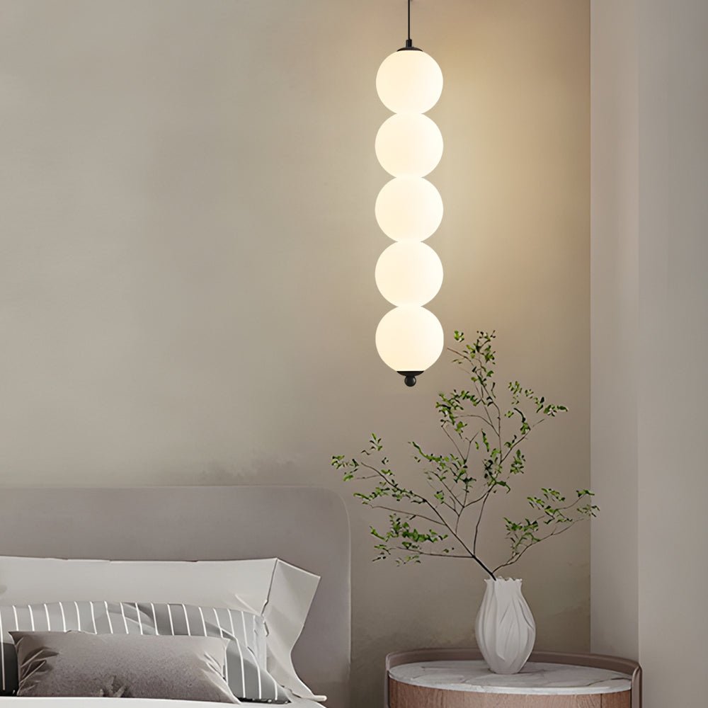Modern Vertical Ball Pendant Light - Dimmable LED Chandelier
