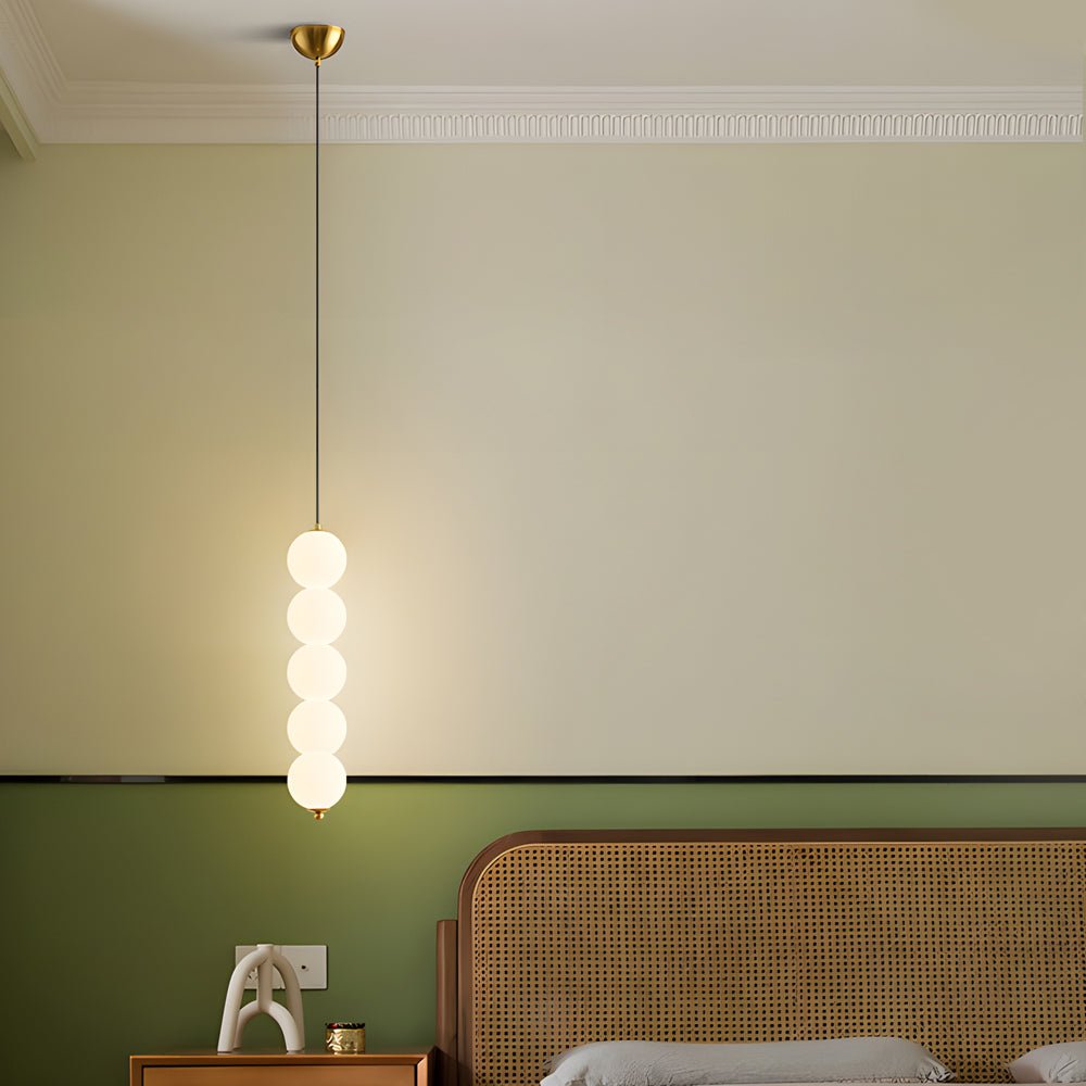 Modern Vertical Ball Pendant Light - Dimmable LED Chandelier