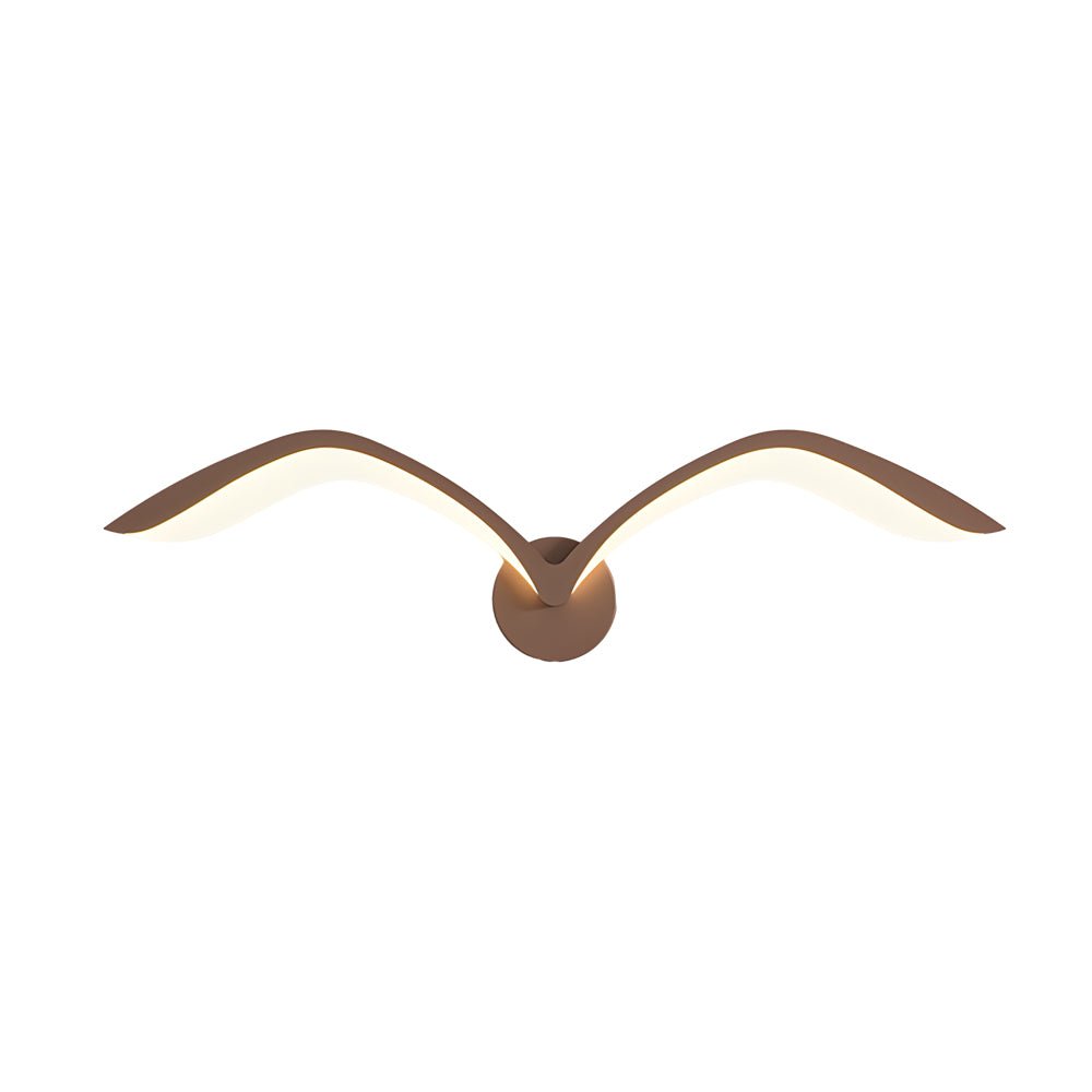 Modern Seagull LED Wall Sconce - Acrylic Wing Design