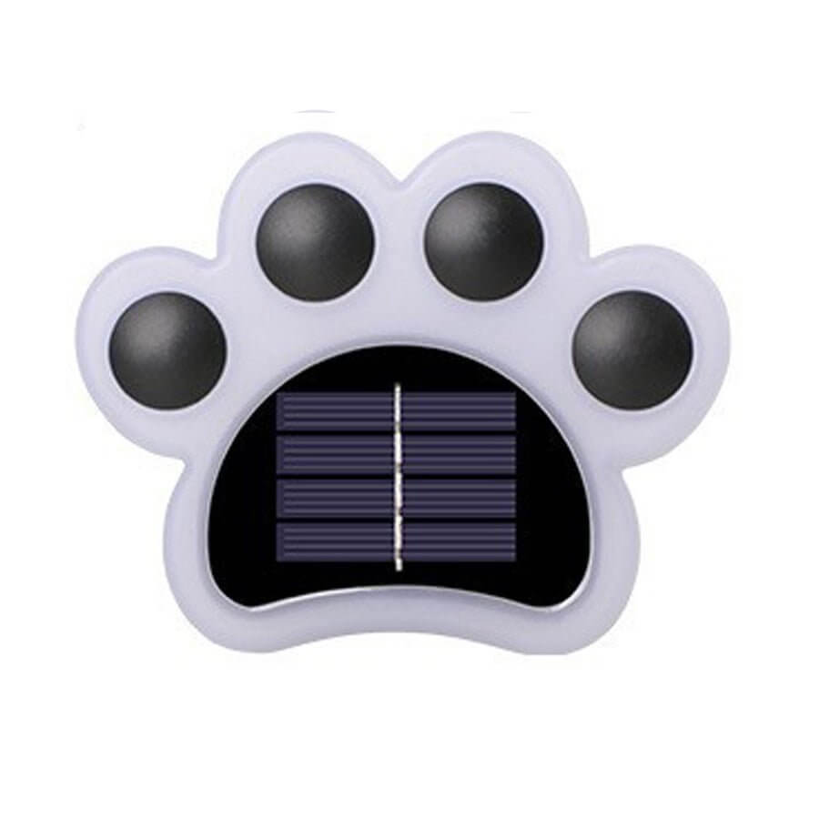 Solar LED Animal Paw Step Lights - Outdoor Garden Pathway Lighting