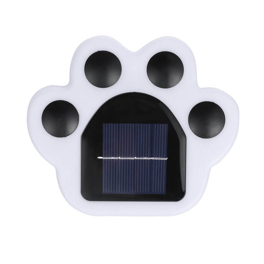 Solar LED Animal Paw Step Lights - Outdoor Garden Pathway Lighting