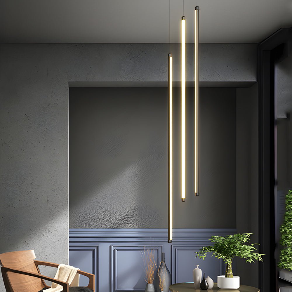 Modern Spiral Aluminum Chandelier with LED for Staircases