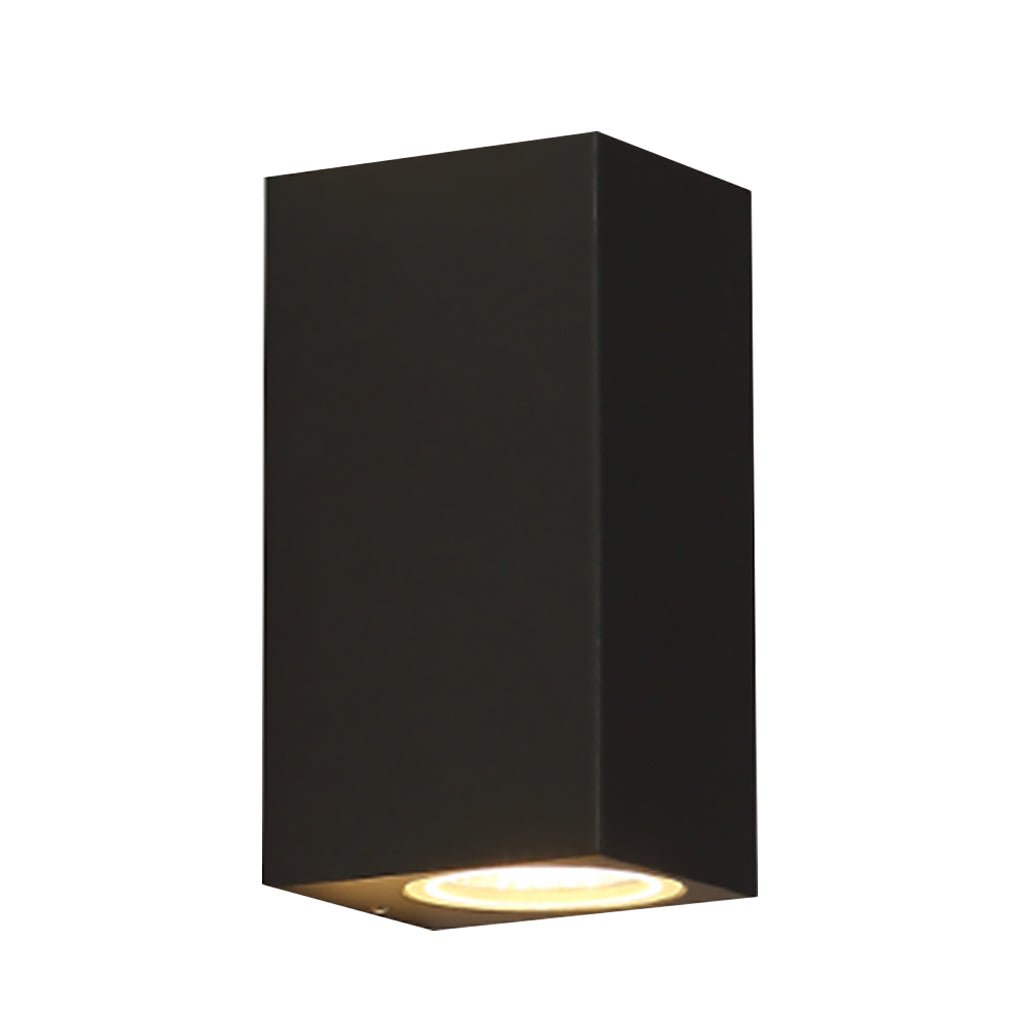 Modern Square Outdoor Waterproof Wall Light - Aluminum & Glass