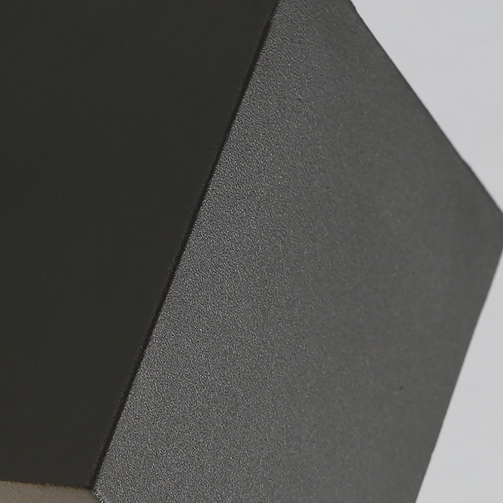 Modern Square Outdoor Waterproof Wall Light - Aluminum & Glass
