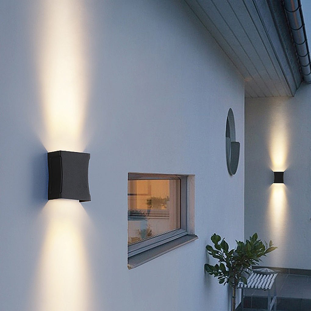 Up Down LED Outdoor Wall Light - Minimalist Waterproof Sconce