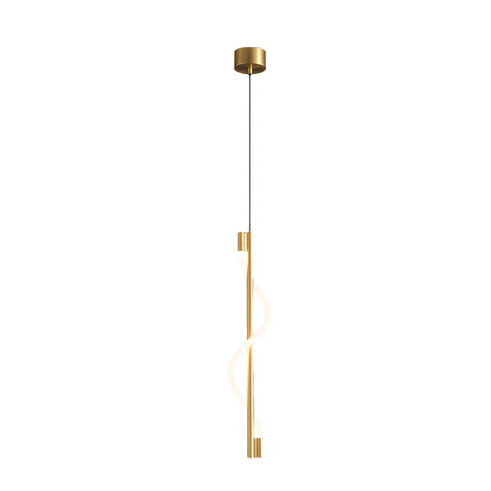 Modern Spiral Rope LED Pendant Light with Dimmable Feature