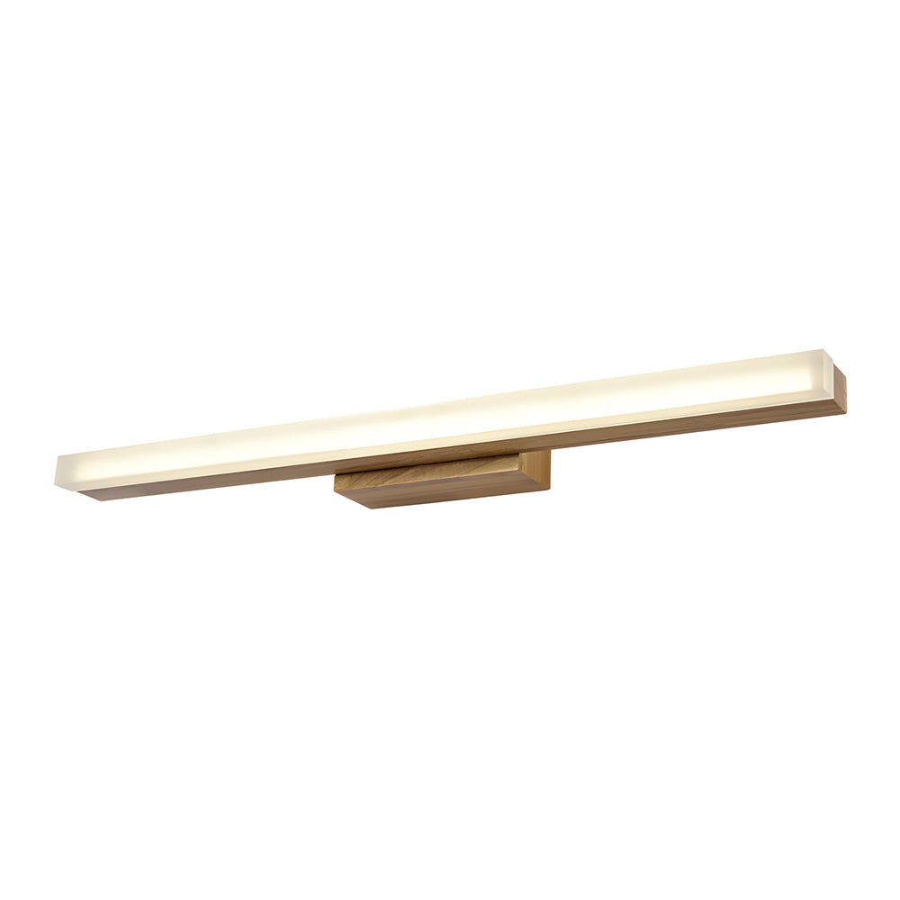 Modern Wooden LED Vanity Light Rectangular Bathroom Wall Mount