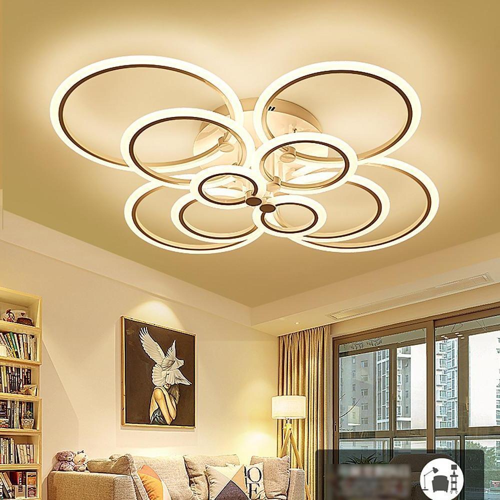 Modern Circular Aluminum Flush Mount LED Ceiling Light