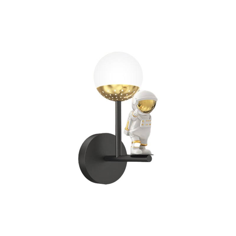 Astronaut Moon Modern LED Wall Sconce with Three-Step Dimming