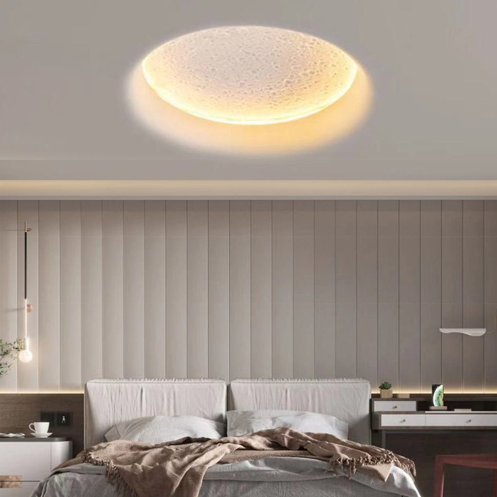 Moon Plaster LED Wall Light Anti-Glare Embedded Art Deco Sconce