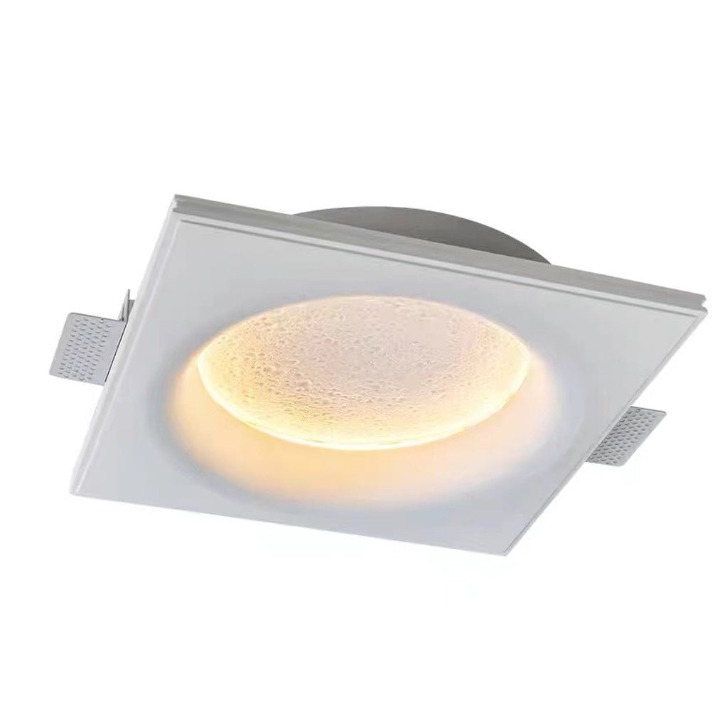 Moon Plaster LED Wall Light Anti-Glare Embedded Art Deco Sconce