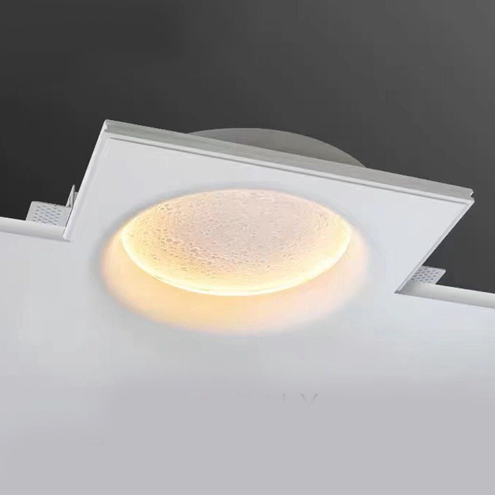 Moon Plaster LED Wall Light Anti-Glare Embedded Art Deco Sconce