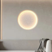 Moon Plaster LED Wall Light Anti-Glare Embedded Art Deco Sconce