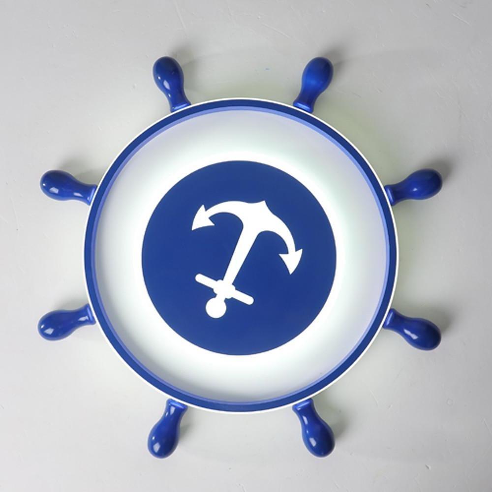 Anchor Insignia Flush Mount LED Ceiling Light – Contemporary Kids Room