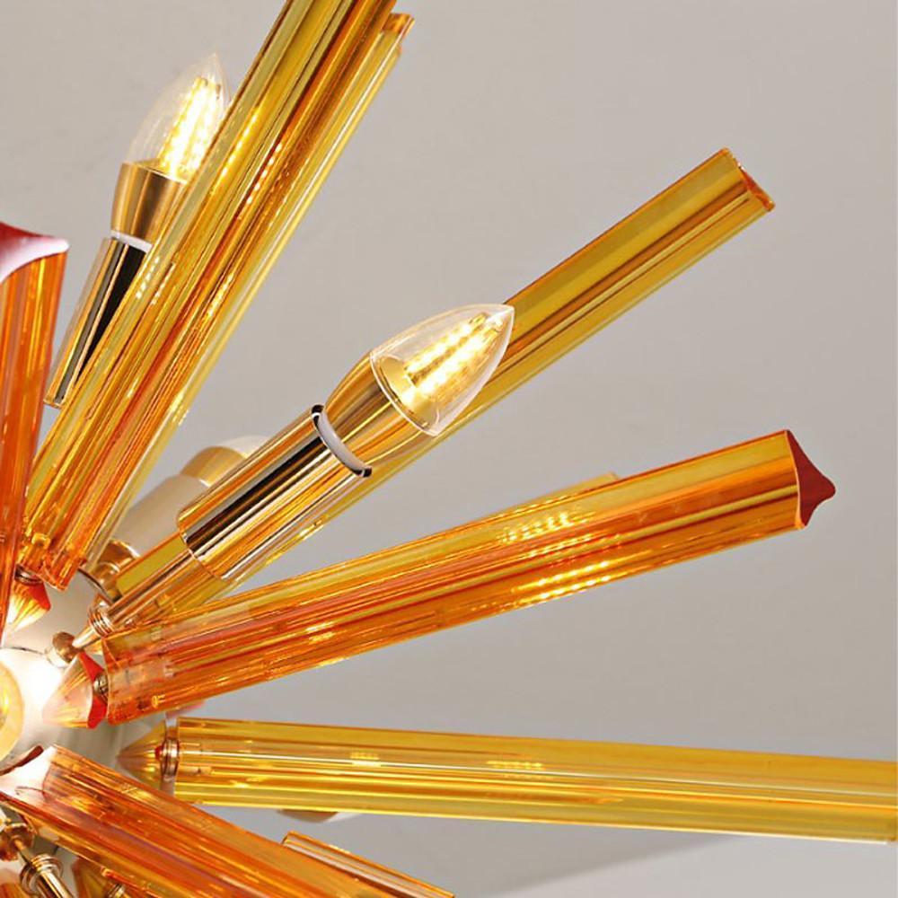 9-Light Modern Metal Pendant Light Kitchen Island Chandelier