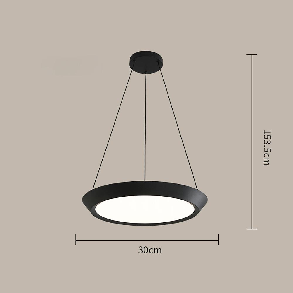 Modern Circle Pendant Light Metal Acrylic LED Downlight