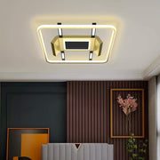 Square Geometric LED Ceiling Light Flush Mount Dimmable Nordic