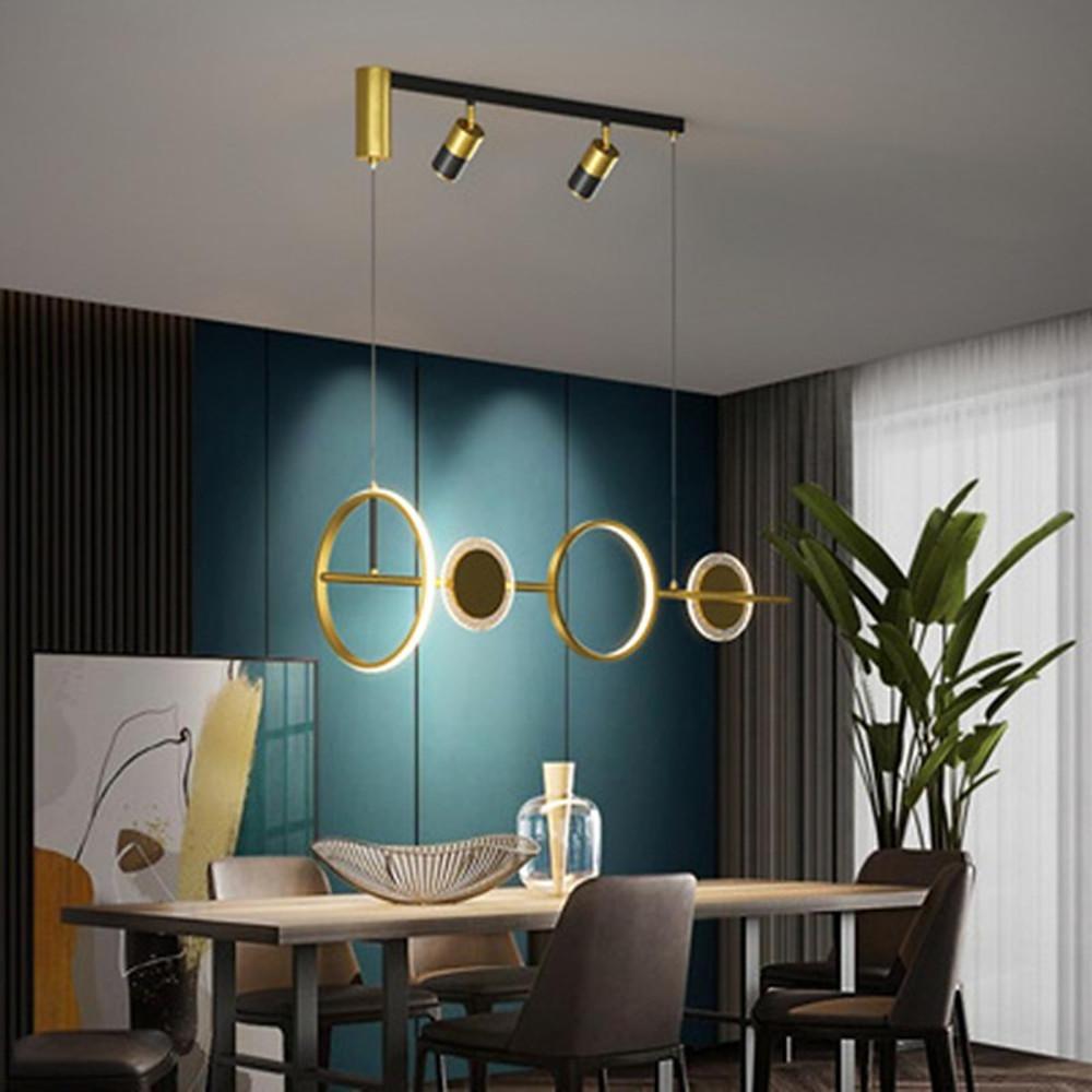 Artistic Circles Linear LED Modern Chandelier Kitchen Pendant
