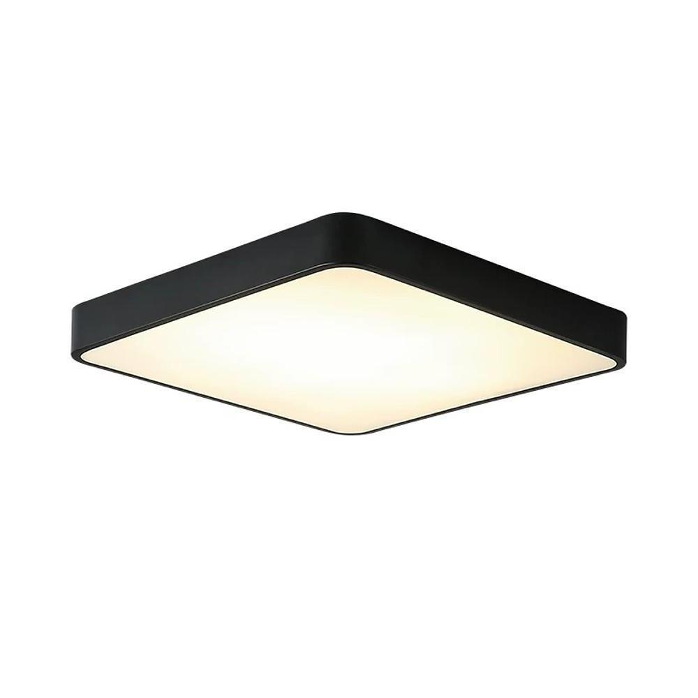 Modern Square LED Flush Mount Ceiling Light Metal Acrylic 16 Inch