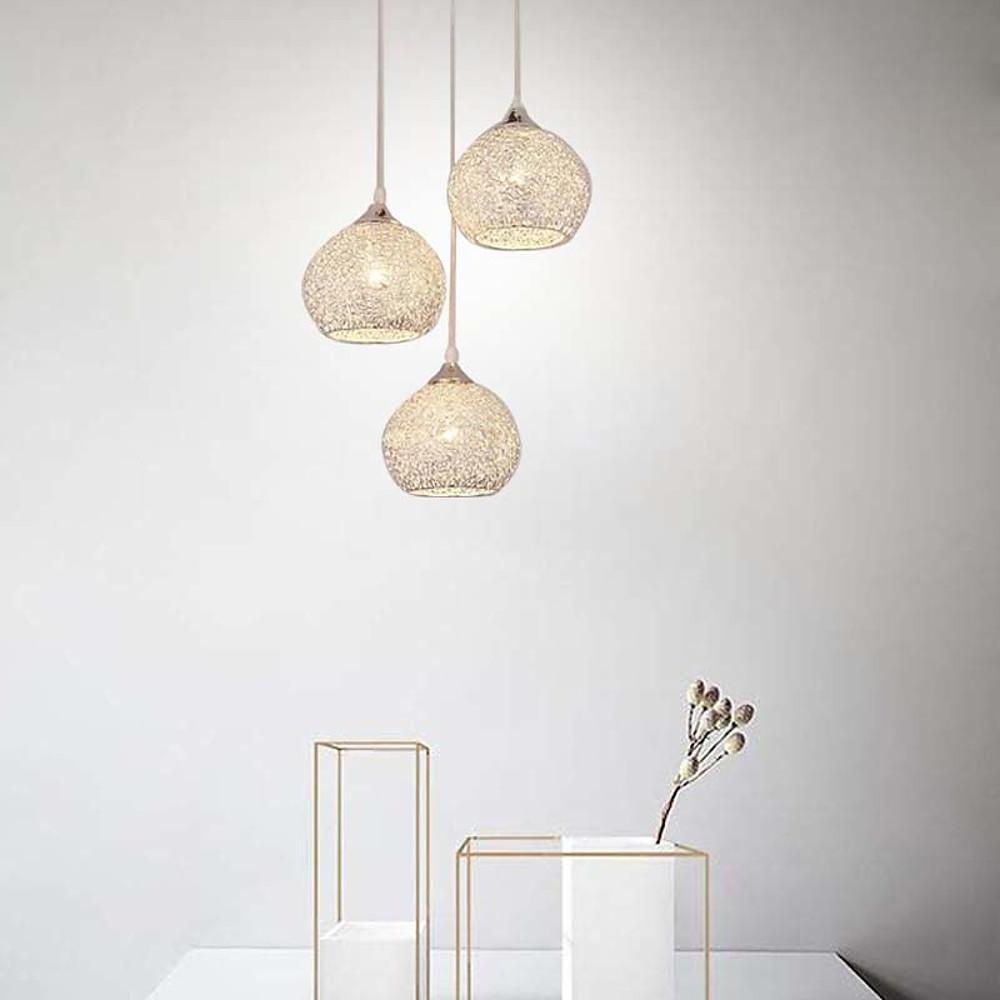 Modern Metal Bar Cluster Pendant Light – Adjustable 3-Light Fixture