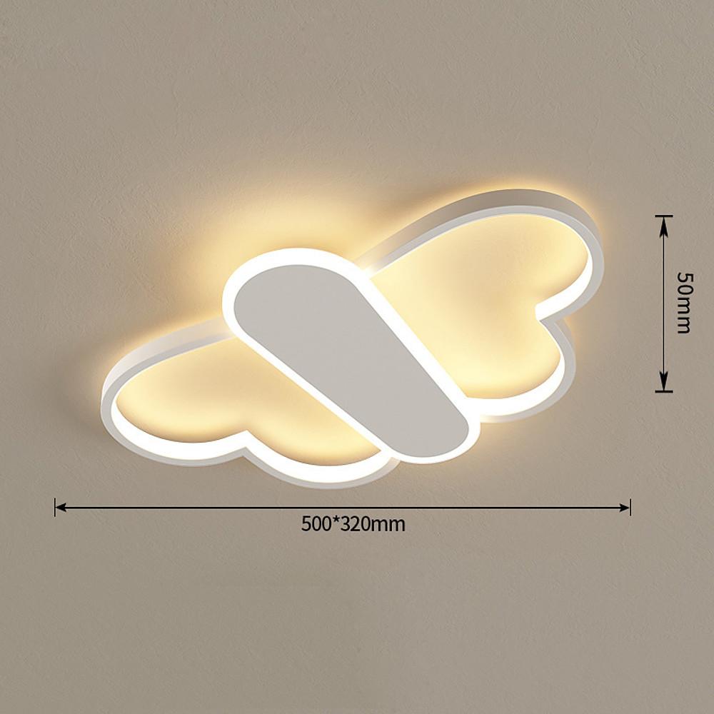 Butterfly LED Flush Mount Ceiling Light with Remote Dimmable