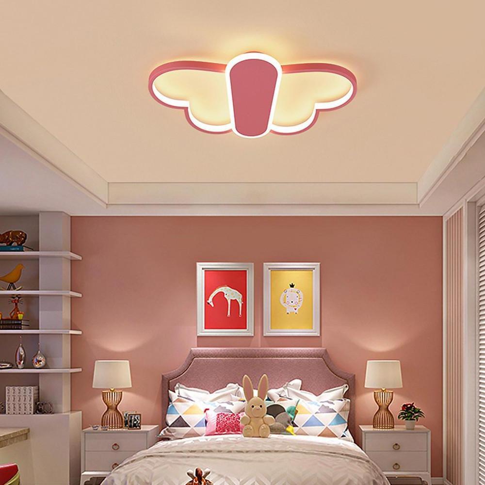 Butterfly LED Flush Mount Ceiling Light with Remote Dimmable