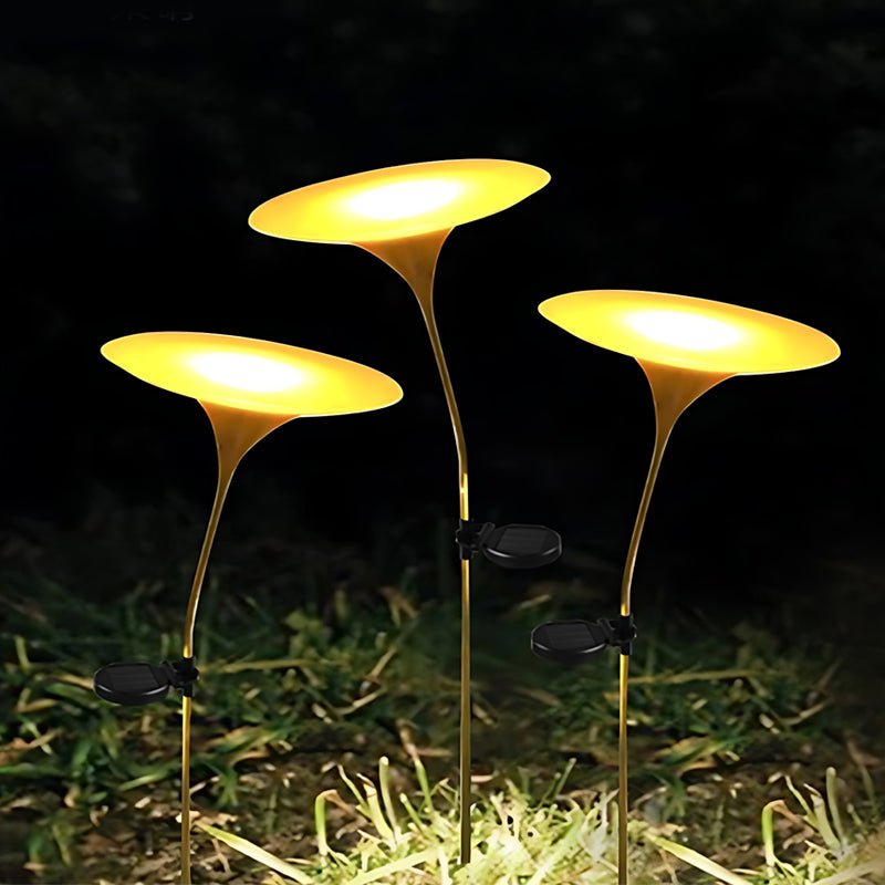 Modern Mushroom Solar Lawn Light with Adjustable Stem