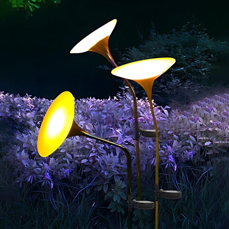 Modern Mushroom Solar Lawn Light with Adjustable Stem
