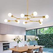 9-Light Sputnik Chandelier | Modern Metal Pendant Light