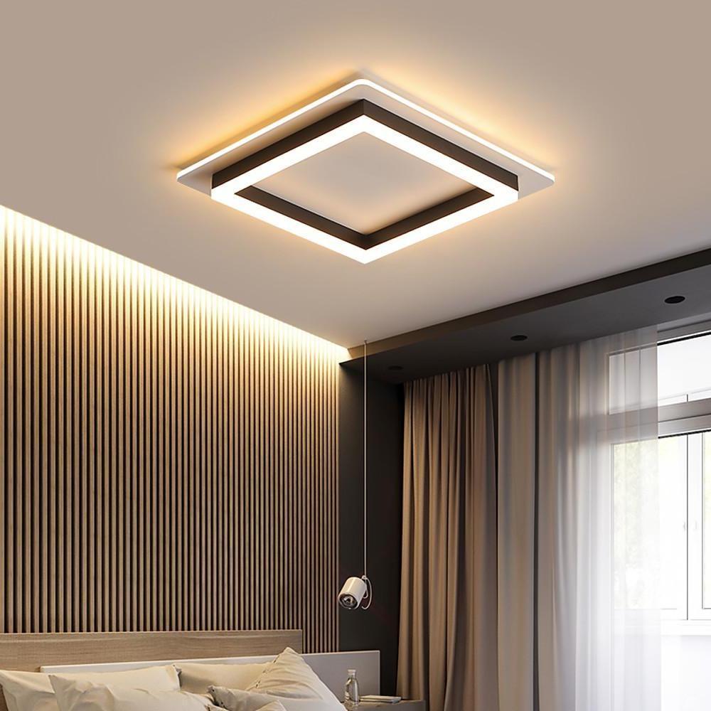 Modern LED Flush Mount Ceiling Light with Acrylic Shade