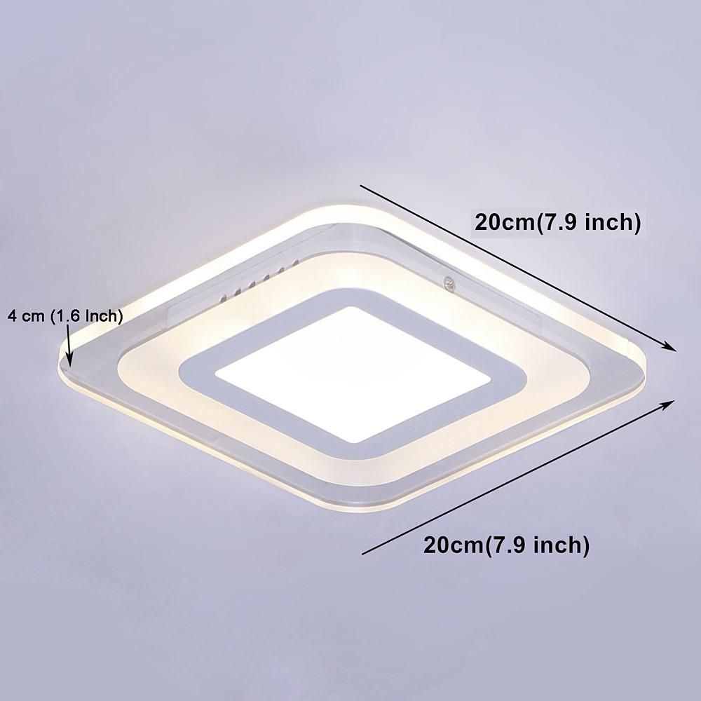 Modern Round Flush Mount Ceiling Light with Integrated LED