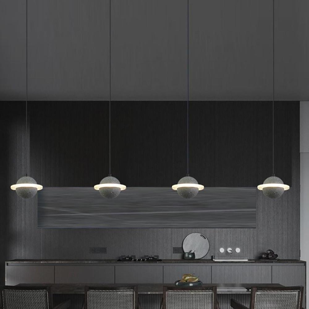 Modern Acrylic Pendant Light with Adjustable Chain LED Ceiling Lamp
