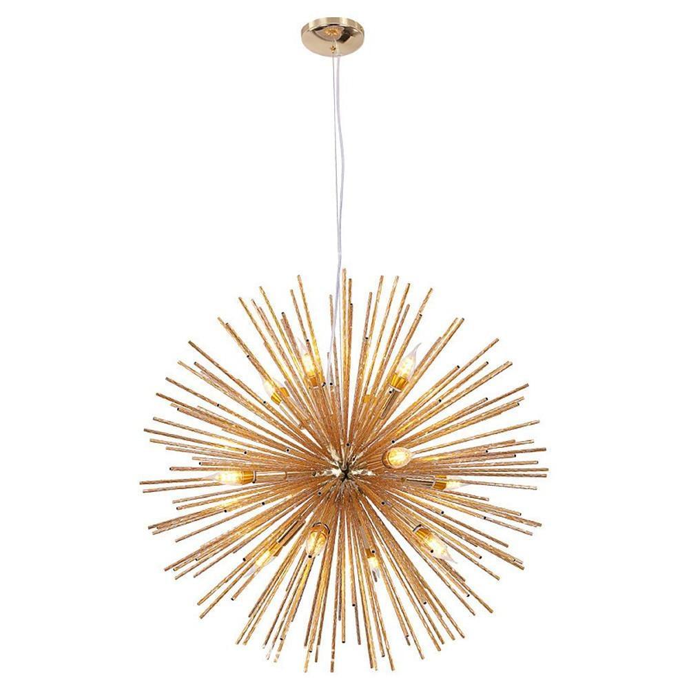 Starburst Sputnik Chandelier – Modern Geometric Metal Design