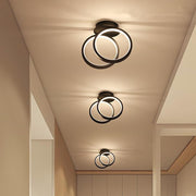 2 Ring Flush Mount Ceiling Light Minimalist LED Aluminum
