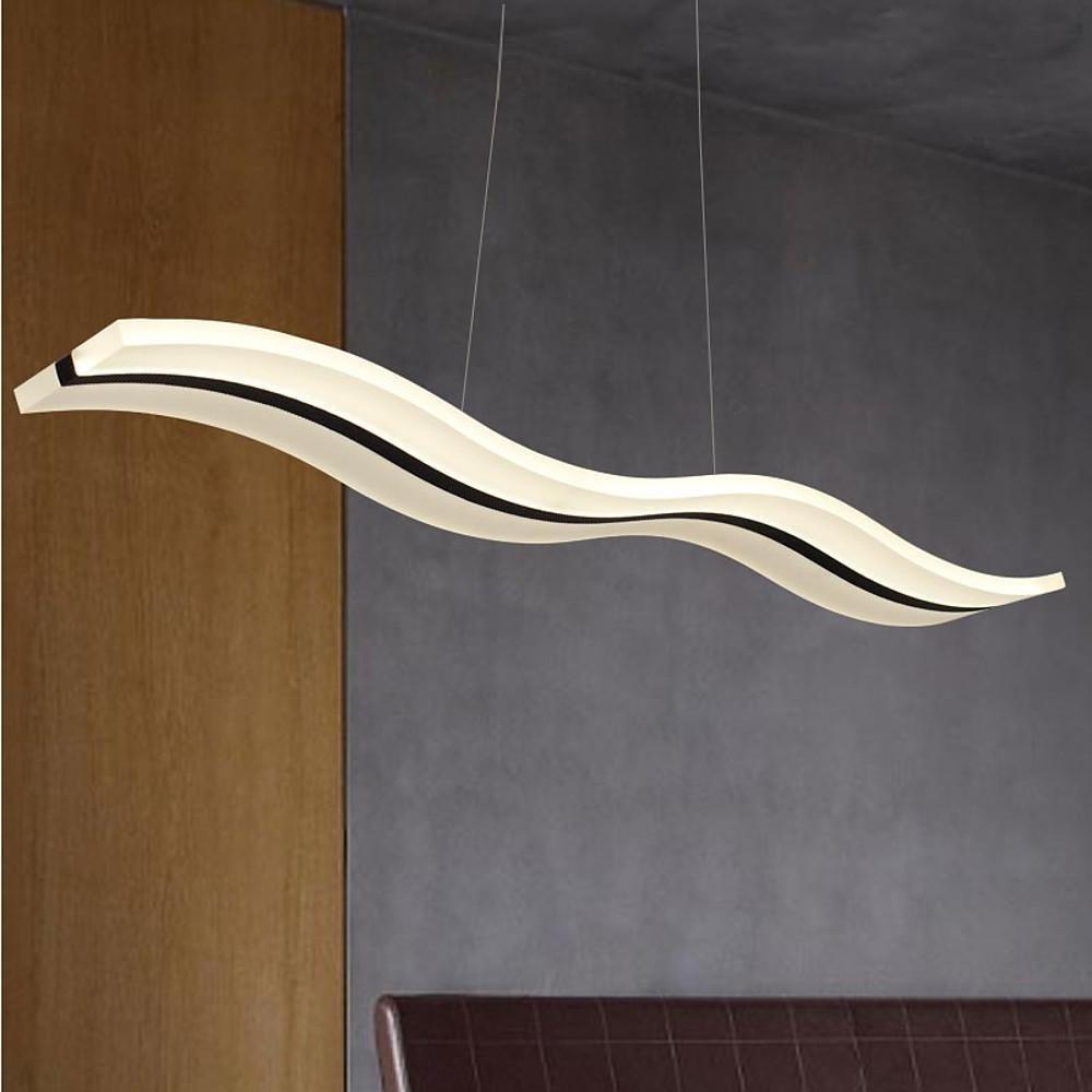 Wavy Acrylic Dimmable LED Pendant Light Modern Chandelier